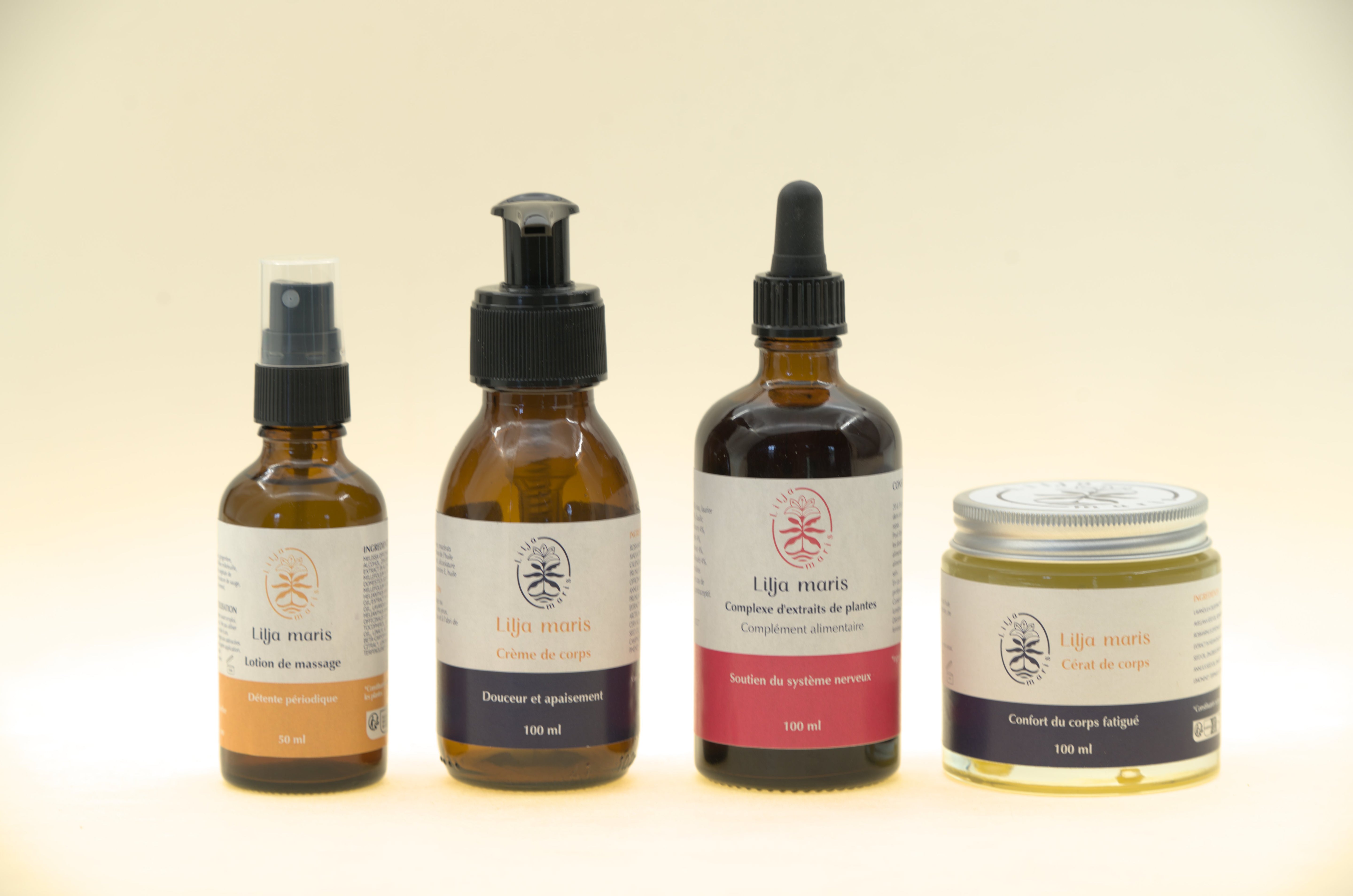 La gamme des produits Lilja maris