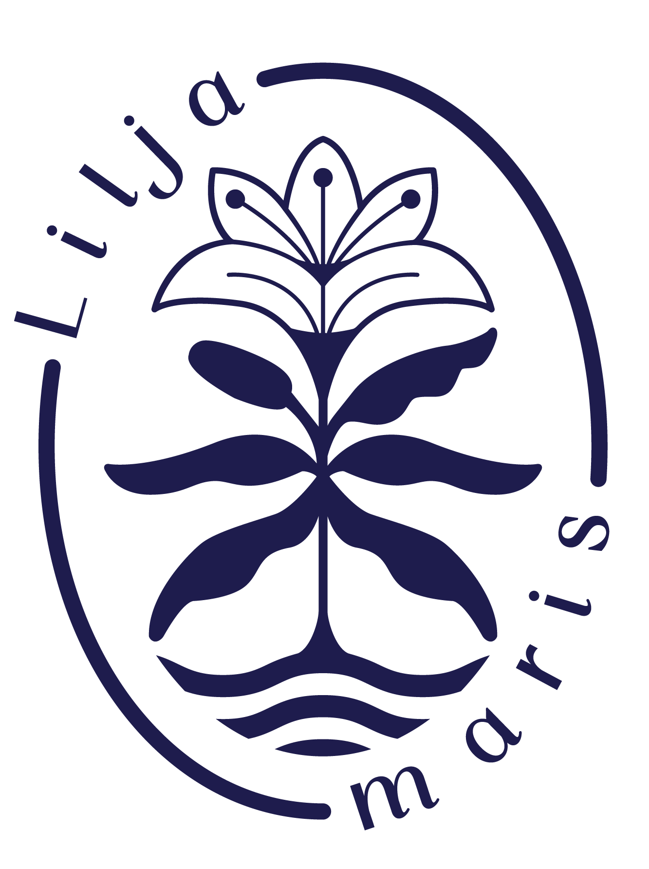 Logo Lilja maris bleu